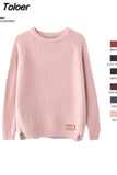 Philosophy Feminina Autumn Winter Harajuku Women Sweater women Pullovers Casual Split Korean Knitwear plus size