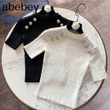 Knitted Tshirt Woman Spring Autumn Fashion Underwear Outer Wear Goddess Knitted T-shirt Ladies Body Jumper Shirt