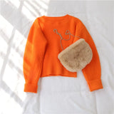 Short knitted Sweater Women 2022 New Pullover Autumn Winter loose Outer Wear Student Base Thick Lazy female Top