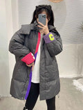 2022 Women Oversized Jacket Winter Thick Hooded Cotton Padded Coats Female Korean Puffer Parkas Ladies Oversize