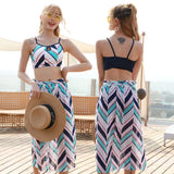 Set Women 3 Pieces Stylish BF Design Bright Color Elegant Young Style College Summer Beachwear Swimwear Hot Sale