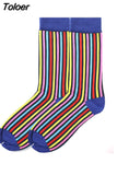 Classical Colorful Men's Combed Cotton Socks High Quality Happy Business Socks Long Tube Wedding Gift socks for