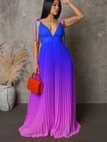 Summer Slings With Bare Back Sexy Strap Gradient Dress Dress Dress