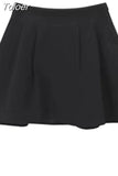Temperament Outfits Fashion 2 Piece Sets Women Cropped Jackets High Waist Pleated Mini Skirt Suit Korean Elegant Set Y2k