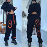Y2K Green Joggers Pants Streetwear Women Oversized Sweatpants Urbano E Girl Cargo Pants Vintage Stacked Jogger Pants