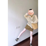 Temperament Spring A Complete Set Of Hollow Straps With V-Tneck Shirt Vest Super Good-Looking Thin Half-Dress Skirt Three-Piece