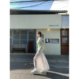 Style Set A Complete Set Of Early Spring New Sunscreen Long-Sleeved Top Design Half-Body Skirt