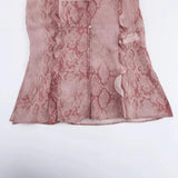 Spring/Summer Blouse With V-Neck Folding Animal Pattern Printed Women's Long-Sleeved