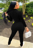 Winter Ribbed Zip Up Fitting Bodycon