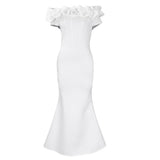 Women's Dress 2025 Summer Collar Sexy Fishtail Dress African