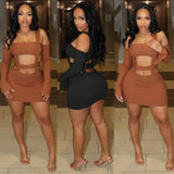 Women's Fashion Sexy Hottie Slings With Libbon Sleeves And Busty Short