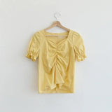New Girls Summer Blouse Women Shirt White Short Sleeves Tops High Waist Bud Silk Embroidery A Line Skirts Two Piece