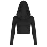 Crop Tops for Women Grunge Clothes Solid Color Slim Fit Long Sleeve T Shirt y2k Clothing 2000s Aesthetic Tees