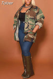 Print Hip Hop Oversize Jackets for Girls Out Going Turn Down Collar Long Sleeve Coat Streetwear Side Pockets