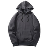 Men New Autumn Fashion Solid Color Hoodies Sweatshirt Male Large Warm Men Long Sleeve Hooded