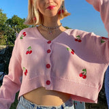 Argyle Knit Tank Top Female Streetwear Preppy Style Y2K Clothing Vneck Cropped Shirt 90s
