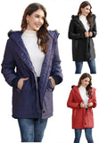 Women's Clothing Autumn And Winter New Large Size Hat Warm Slim Down Cotton Clothing In The Long Coat-Outfit