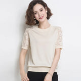 New Summer T Shirt Women Elasticity Oversized T-Shirt Woman Clothes Female Tops Short sleeve Women's tube top knit
