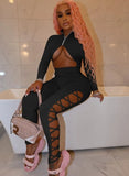 Sexy Cut Out Lace-Up Party
