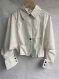 Women Blouse Korean Tops 2023 Ropa Mujer Tunic Shirts Elegant Blouses Turn Down Collar Long Sleeve Woman Shirt Chic White