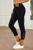 Cropped Leggings with Belt