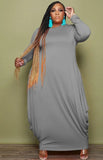 Plus Size Casual Long Sleeve Loose