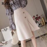 High Waist Skirt Women Elegant Casual Vintage Slim Irregular A Line Skirts Womens Work Wear Streetwear Fashion