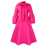 Women's 2025 New Bubble Sleeve Strap With Large Skirt High-Rise Dress Dress