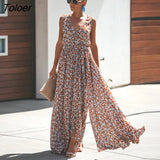 Women Summer Dress Floral Print Maxi Dresses Bohemian Hippie Beach Long Dress Women's Clothing 2023 vestidos de