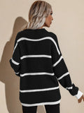 Spring Striped Pullover Loose