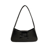 Bow Knot Pu Leather Y2K Shoulder Bag-Outfit