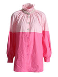 Version Of Comfortable Casual Long-Sleeved Top 2025 Spring New Temperament Commute Loose Single-Ded Button Shirt
