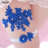 Sexy Women Bow Leg Ring Lingerie Lace Garter Belt Leg Loop Wedding Garters Bridal Female Cosplay Thigh Ring Stocking