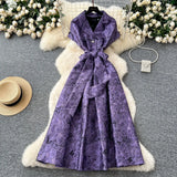 Exquisite Dress Dress Women 2025 Summer Straps To Cover Short-Sleeved Grand