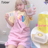 Women Summer Chic Lovely Girls Solid Lady Playsuits Kawaii Preppy Simple Design 2021 New Cute All-match Popular