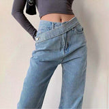 Autumn Winter Women Baggy Jeans Oversize Pants Butterfly Print High Waist Mom Jeans Overalls Streetwea Denim