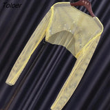 Sparkly Crystal T-shirts Women O-Neck Hollow Out Sexy See Through Tank Tops Night Partywear Crop Shirts Tee Y2K Tops