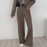 Toloer Suit Jacket Female 2024 Spring And Autumn Small Korean Fried Street New Korean Version Of The Casual Suit Jacket-Outfit