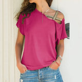 Large Size 2019 Harajuku Summer Oversized T Shirt Women Casual Sexy Off Shoulder Office TShirt Plus Size Party Tops