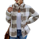 Explosion Autumn And Winter New Fashion Casual Women's Lattice Collar A Row Of Buckle