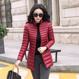 Padded Winter Puffer Autumn Warm Jacket Long Female Coat Plus Size Women Tops Loose Fashion Down Parka Feminina Coats