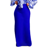 Women's Dress 2025 New Fashion Temperament Tongle Solid Color High Waist Long Skirt African Long