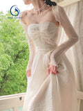 Party Midi Dress Women Casual Elegant Sleeveless Corset Strap Dress Beach Style Office Lady Korea Clothing 2022 Summer