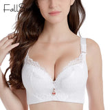 Push Up Bra Women's Lace Underwire Bras Adjusted-strap Plus Size Brasserie with Padded 34 to