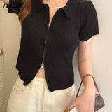 Cardigans Women Solid Sweet Short Sleeve Sweater Summer Slim Knitted Tops Gentle Design Korean Style Skinny OL