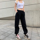 Rockmore Harajuku Joggers Wide Leg SweatPants Women Trousers High Waist Pants Streetwear Korean Casual Sporting Pant Femme