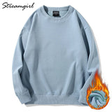 Women Vintage Sweatshirt Oversize Winter Fleece Sweatshirts Casual Green 2020 Autumn Warm Oversized Sweatshirt Women
