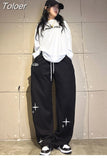 Cross Sports Pants Women's Loose Leggings Small Star Design Guard Pants American Fashion Brand Pants Y2K Casual