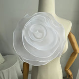 Hot Sale Ins Wind Loose T-Shirt Women's Three-Dimensional Mesh Yarn Tea Pure Cotton Short-Sleeved