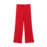 New Lining Button-Button Vest 8010600 Open Straight Trousers